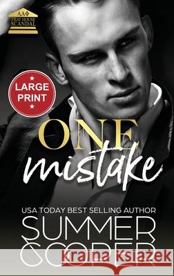 One Mistake: A Second Chance New Adult Romance (Large Print Hardback) Summer Cooper 9781836700098 Lovy Books