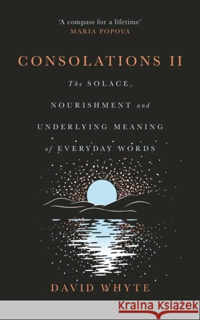 Consolations II: The Solace, Nourishment and Underlying Meaning of Everyday Words David Whyte 9781837263486 Canongate Books