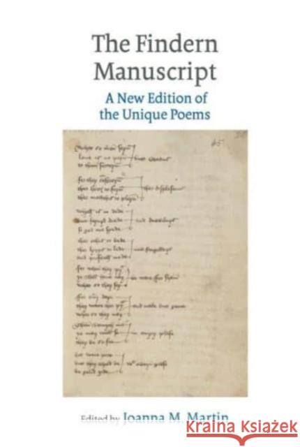 The Findern Manuscript Joanna M. Martin 9781837645022 Liverpool University Press
