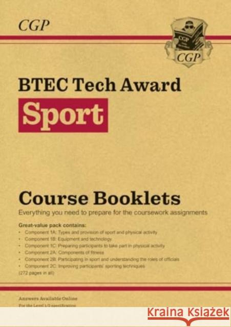 BTEC Tech Award in Sport: Course Booklets Pack (with Online Edition) Louise Bates 9781837740635 Coordination Group Publications Ltd (CGP)