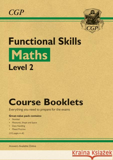 New Functional Skills Maths Level 2 - Course Booklets Pack (with Online Edition) CGP Books 9781837742103 Coordination Group Publications Ltd (CGP)