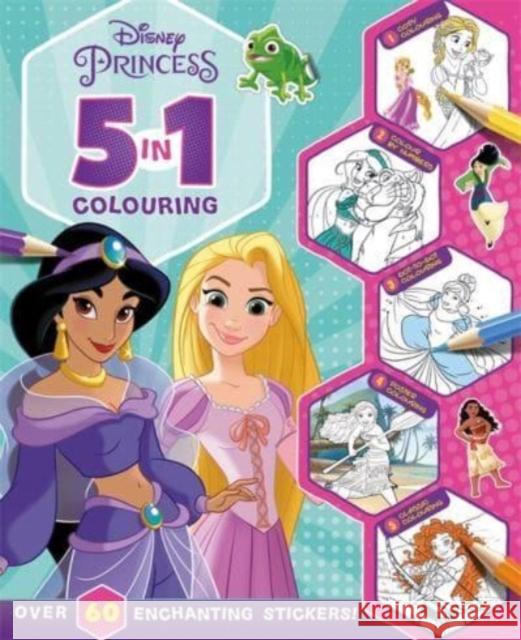 Disney Princess: 5 in 1 Colouring Walt Disney 9781837950072