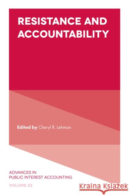 Resistance and Accountability  9781838679941 Emerald Publishing Limited