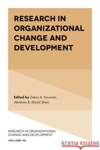 Research in Organizational Change and Development  9781839090844 Emerald Publishing Limited