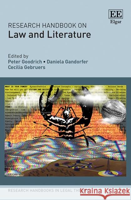 Research Handbook on Law and Literature Peter Goodrich 9781839102257 Edward Elgar Publishing Ltd