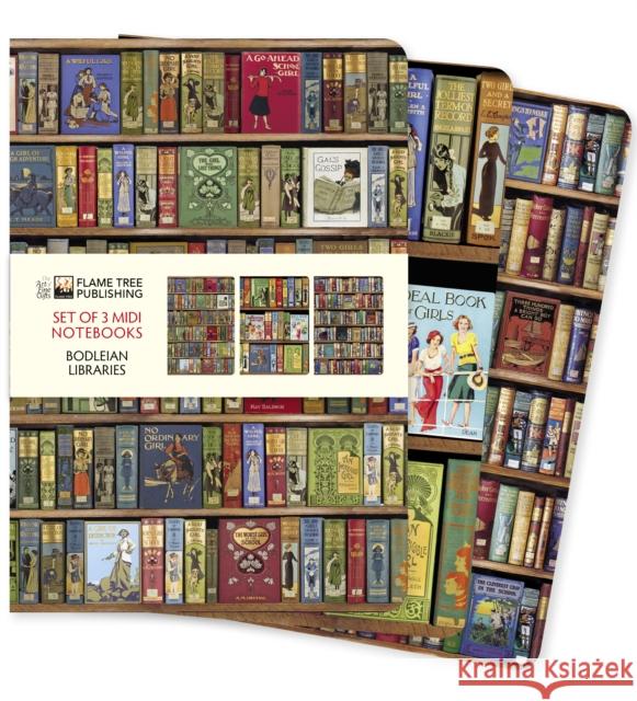 Bodleian Libraries Set of 3 Midi Notebooks  9781839644726 Flame Tree Gift