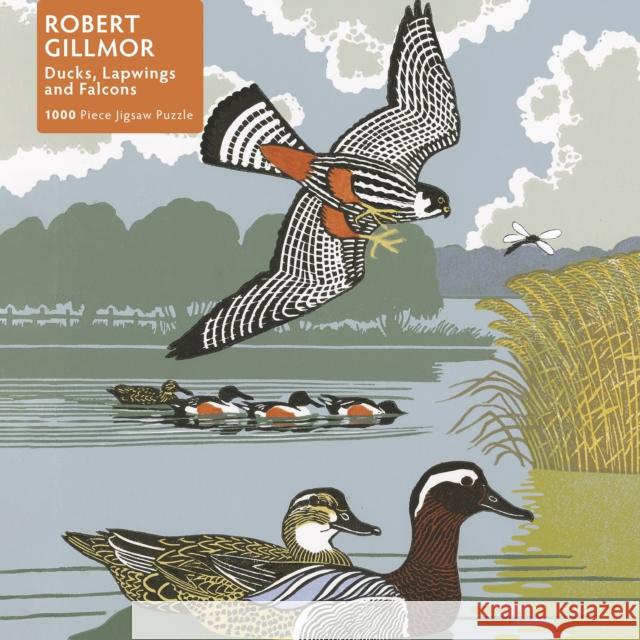 Adult Jigsaw Puzzle Robert Gillmor: Ducks, Falcons and Lapwings: 1000-Piece Jigsaw Puzzles Flame Tree Studio 9781839648175 Flame Tree Gift