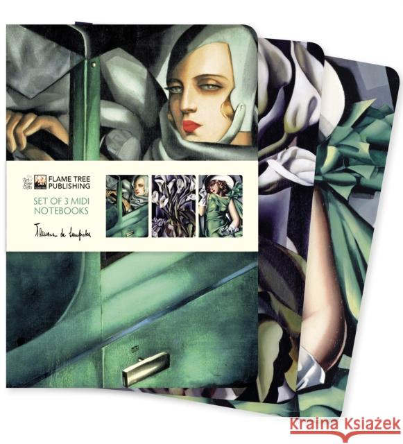 Tamara de Lempicka Set of 3 Midi Notebooks  9781839648649 Flame Tree Publishing