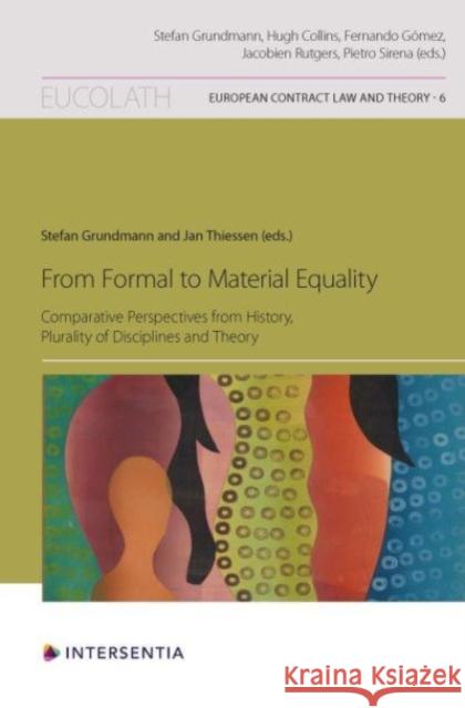 From Formal to Material Equality: Comparative Perspectives from History, Plurality of Disciplines and Theory Volume 6 Thiessen, Jan 9781839702778 Intersentia Ltd