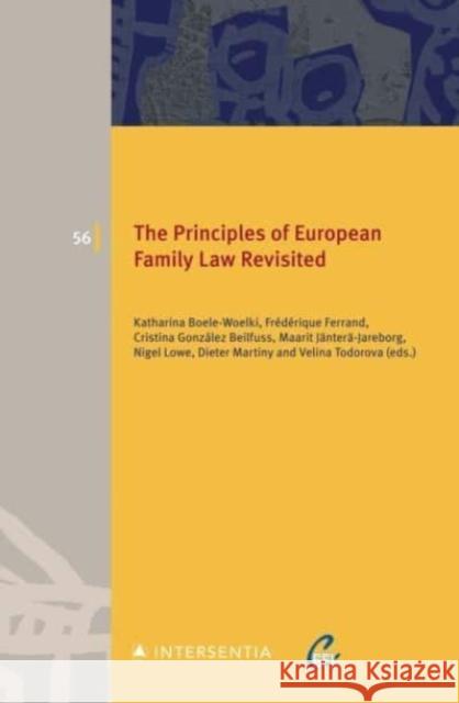 The Principles of European Family Law Revisited Velina Todorova 9781839704109 Intersentia Ltd