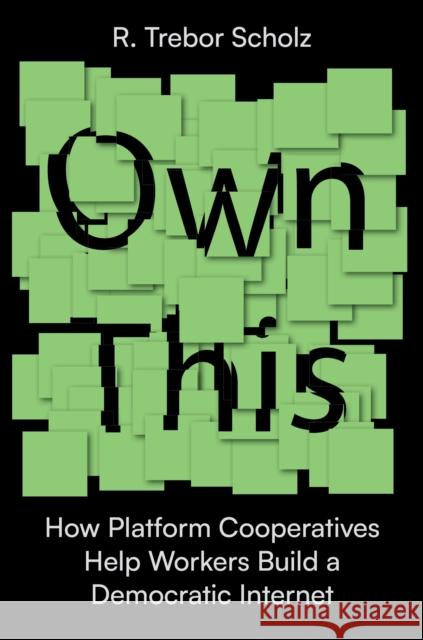 Own This!: How Platform Cooperatives Help Workers Build a Democratic Internet R. Trebor Scholz 9781839764554 Verso Books