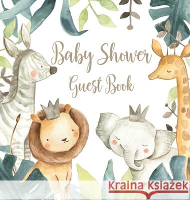 Safari Baby Shower Guest Book (Hardcover) Lulu and Bell 9781839900723 Lulu and Bell