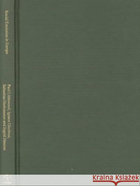 Social Exclusion in Europe: Problems and Paradigms Littlewood, Paul 9781840147179 Ashgate Publishing Limited