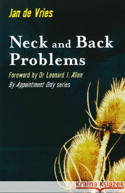 Neck and Back Problems Jan De Vries 9781840185560 MAINSTREAM PUBLISHING