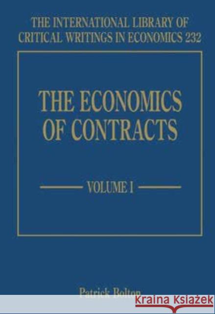 ECONOMICS OF CONTRACTS  9781840644166 EDWARD ELGAR PUBLISHING LTD