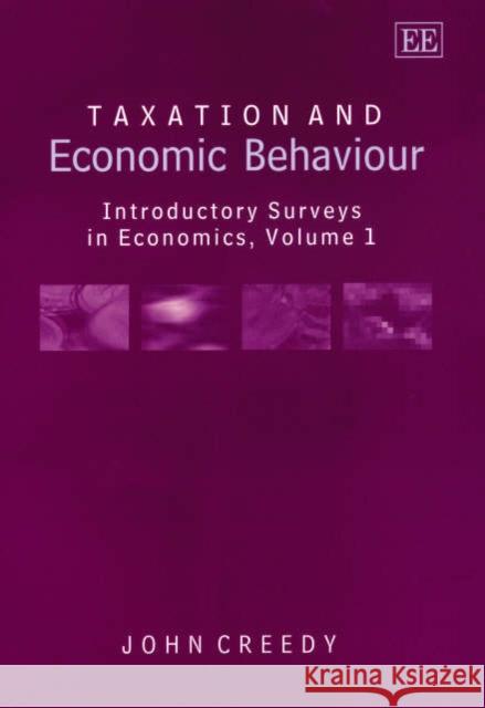 Taxation and Economic Behaviour: Introductory Surveys in Economics  9781840647327 Edward Elgar Publishing Ltd