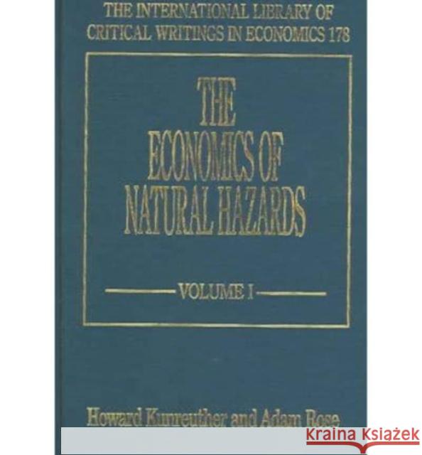 The Economics of National Hazards  9781840648157 Edward Elgar Publishing Ltd