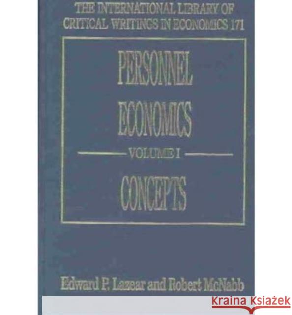 Personnel Economics  9781840648928 Edward Elgar Publishing Ltd