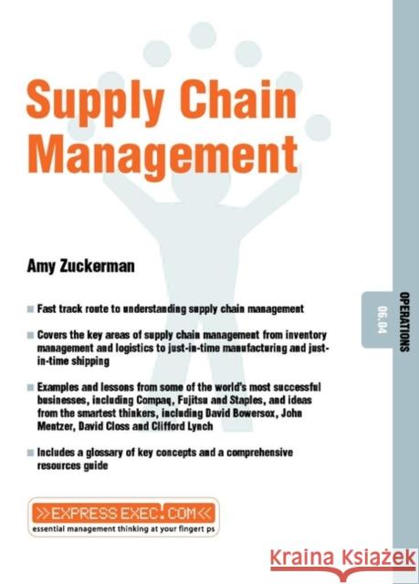 Supply Chain Management: Operations 06.04 Zuckerman, Amy 9781841122441 JOHN WILEY AND SONS LTD