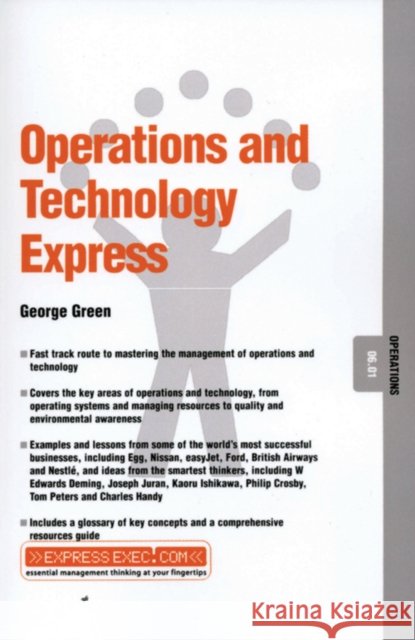 Operations and Technology Express: Operations 06.01 Green, George 9781841122496