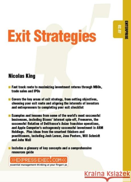 Exit Strategies: Enterprise 02.07 King, Nicholas 9781841123738