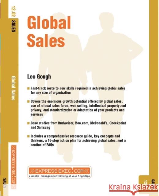 Global Sales: Sales 12.2 Gough, Leo 9781841124551 Capstone Publishing