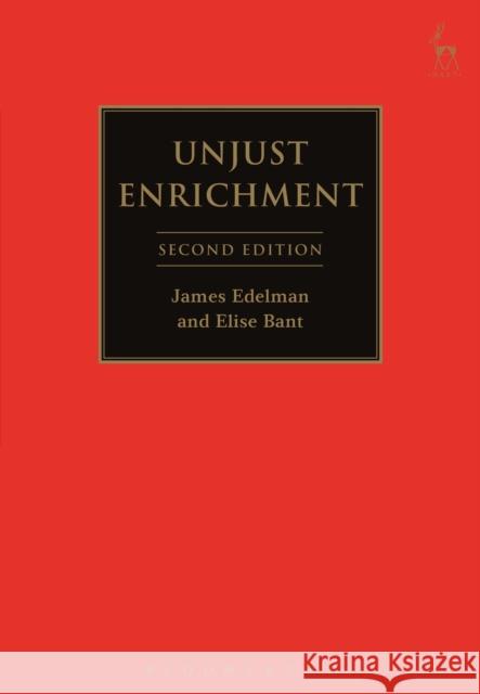 Unjust Enrichment Edelman, James 9781841133188 Hart Publishing (UK)