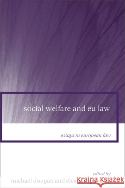 Social Welfare and Eu Law Spaventa, Eleanor 9781841134901