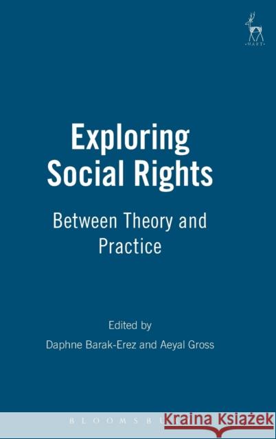 Exploring Social Rights: Between Theory and Practice Barak-Erez, Daphne 9781841136134