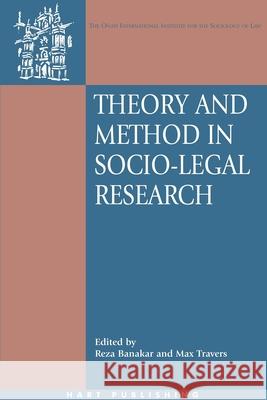 Theory and Method in Socio-legal Research  9781841136264 HART PUBLISHING