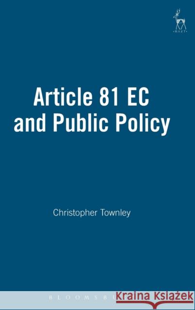 Article 81 EC and Public Policy Christopher