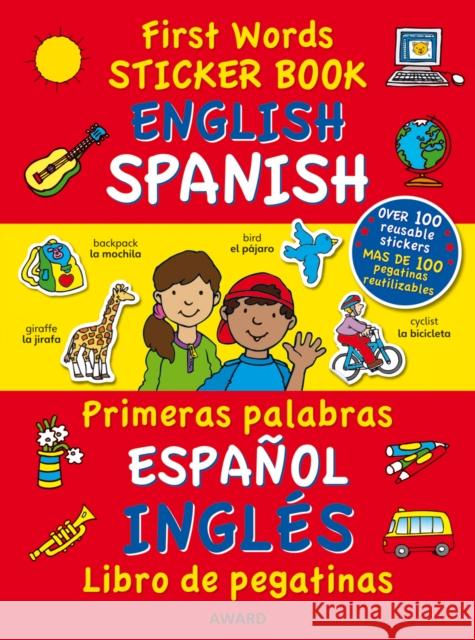 First Words Sticker Books: English/Spanish  9781841358031 First Words Sticker Books