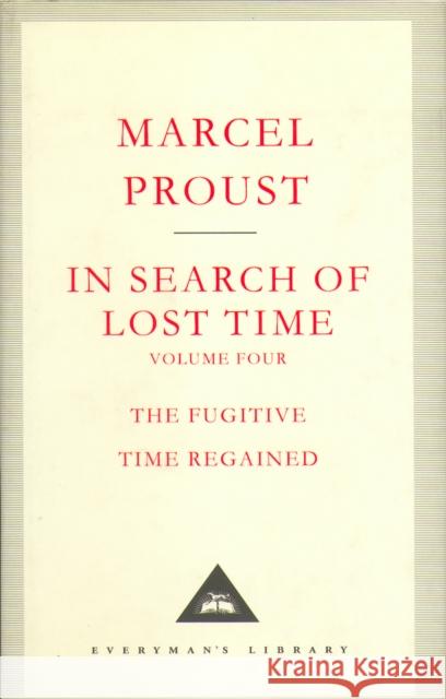 In Search Of Lost Time Volume 4 Marcel Proust 9781841598994