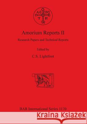 Amorium Reports II: Research Papers and Technical Reports C. S. Lightfoot   9781841715384 BAR Publishing