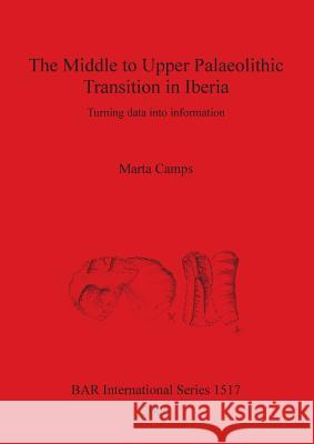 The Mid - Upper Palaeolithic Transition in Iberia: Turning data into information Camps, Marta 9781841719511