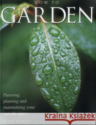 How to Garden: Planning, Planting and Maintaining Your Outside Space Peter McHoy 9781843094746 Southwater Publishing