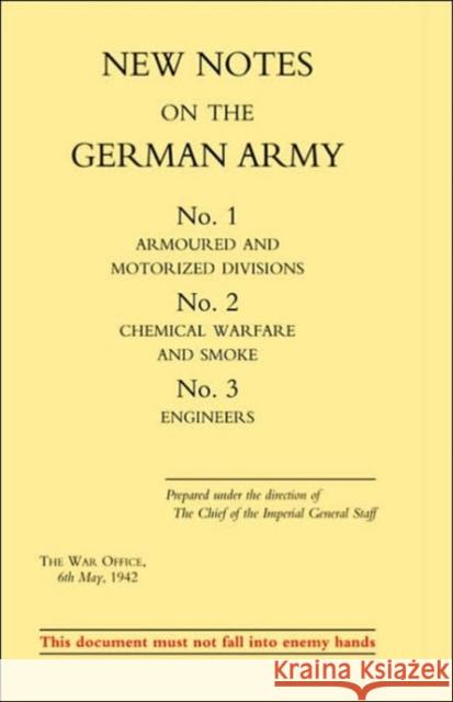 New Notes on the German Army War Office 9781843425083