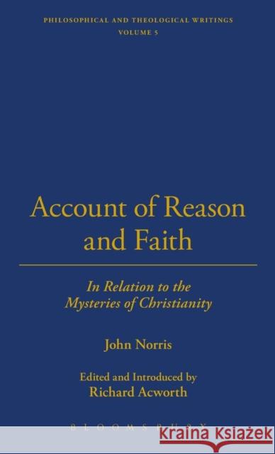 Philosophical & Theological Writing V5 John Norris 9781843713180