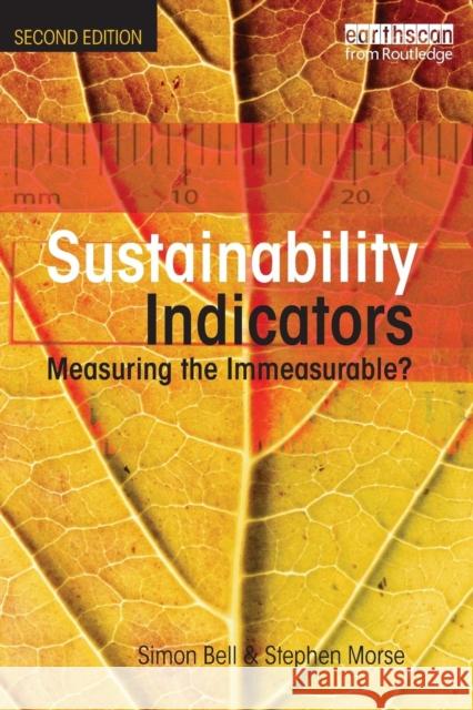 Sustainability Indicators : Measuring the Immeasurable? Simon Bell 9781844072996
