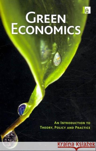Green Economics : An Introduction to Theory, Policy and Practice Molly Scott-Cato Molly Scott Cato 9781844075706 Earthscan Publications