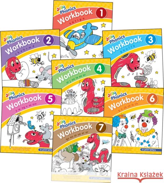 Jolly Phonics Workbooks 1-7: In Print Letters (American English edition) Sara Wernham 9781844146826