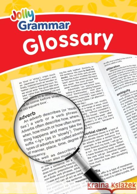 Jolly Grammar Glossary Van-Pottelsberghe, Louise 9781844148776 JOLLY LEARNING LTD