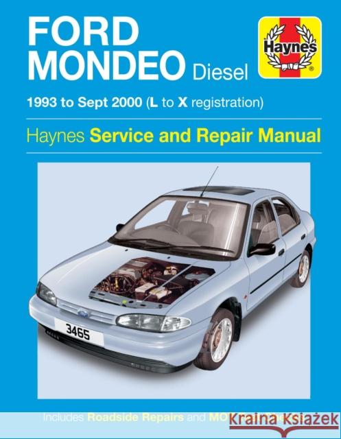 Ford Mondeo Diesel (93 - Sept 00) L To X Haynes Publishing 9781844252626 0