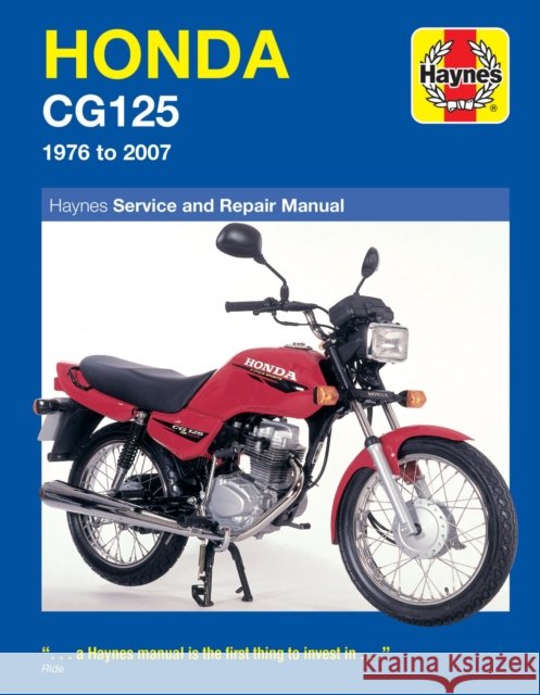 Honda CG125 (76 - 07) Jeremy Churchill 9781844257539