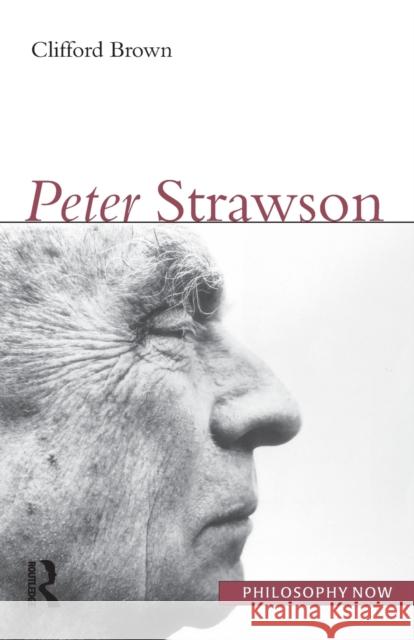 Peter Strawson Clifford A Brown 9781844650491