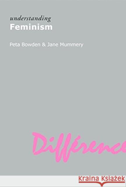 Understanding Feminism Peta Bowden Jane Mummery 9781844651948