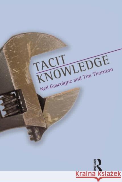 Tacit Knowledge Neil Gascoigne 9781844655458 Acumen Publishing