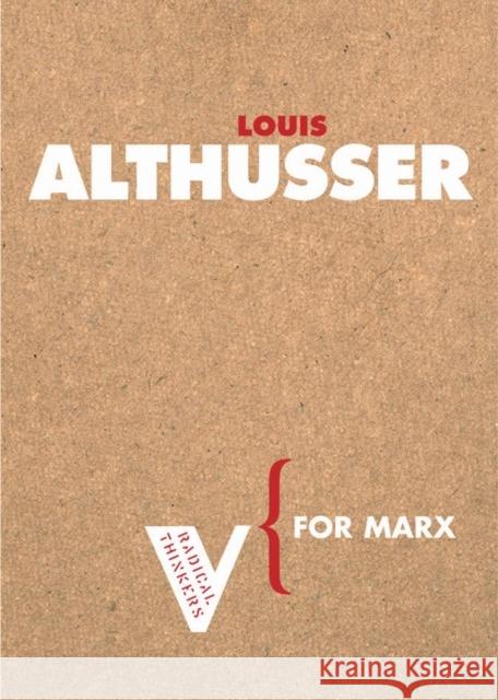 For Marx Louis Althusser 9781844670529