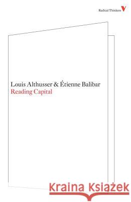 Reading Capital Louis Althusser 9781844673476 0