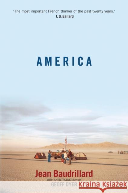 America Jean Baudrillard 9781844676828 Verso Books